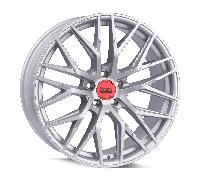 MAM RS4 matt silver painted 7.5x17" ET35 LK5 112 ML 66.6 Alufelgen 17 Zoll