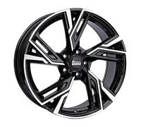 MAM RS5 Black Front Polish Alufelge 18 Zoll ET45 5x112 ML66,5