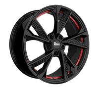MAM RS6 black painted red inside 8.5x20 ET35 - LK5/120 ML72.6 Felge Alu