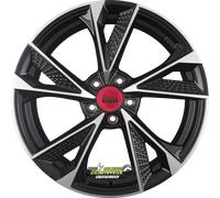 MAM RS6 black front polish 8.5x20 ET45 - LK5/114.3 ML72.6 Felge Alu