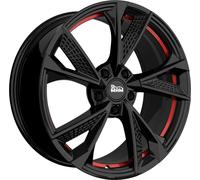 MAM RS6 Black Painted Red Inside Alufelge 20 Zoll ET45 5x114,3 ML72,6