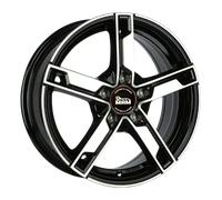 MAMW4 7JX17 5/112 ET38 66.6 BLACK FRONT POLISH Alufelgen