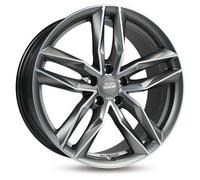 MAM Wheels Rs3 Matt Palladium Front Polish 8.5x19 ET 45 5/108 Alufelge Grau