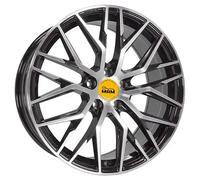 MAM RS4 Black Front Polished Alufelge 17 Zoll ET45 5x112 ML66,6