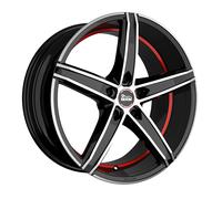 MAM WHEELS MAM OX-18 black front polished red inside 8.5Jx19 5x120 ET35
