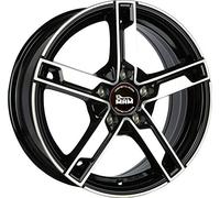 17 Zoll MAM W4 5x112 ET48 Alufelgen BLACK FRONT POLISH