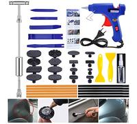 Manelord Auto Dellen Reparaturset Ausbeulwerkzeugset, Car Lackfreies Dellen Reparatur Dent Puller Kit, Gleithammer Dent Abzieher mit 16 Stück Klebel für DIY Fahrzeug Kühlschrank Waschanlage