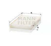 2 MANN Innenraumfilter für Hyundai H-1 Cargo Starex Travel 2,5 CRDi ab 1997
