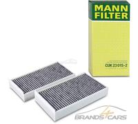 MANN-FILTER, CUK 23 015-2 Innenraumfilter, mit Aktivkohle | Für PKW, Staub- und Pollenfiltration, Geruchsreduzierung, Echte OE-Technologie