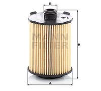 MANN-FILTER Ölfilter HU 8014 z Filtereinsatz für VOLVO V70 XC60 V40 V60 S60 V90