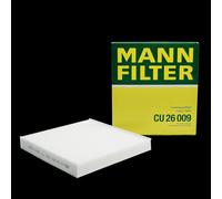 MANN-FILTER Innenraumfilter CU 26 009 Pollenfilter,Staubfilter VW,AUDI,SKODA,GOLF VII 5G1, BE1,GOLF VII Kombi BA5,GOLF VI Cabriolet 517