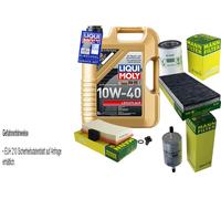 MANN-FILTER Inspektionspaket 5 L LIQUI MOLY 10W-40 für Ford Focus Turnier 2.0