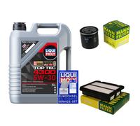 MANN-FILTER Inspektionspaket 5L Liqui Moly Top Tec 4300 5W-30 für Chevrolet