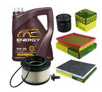 MANN-FILTER Inspektionspaket 5L MANNOL Energy 5W-30 für Chrysler Voyager IV 2.4