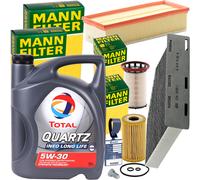 Mann Filter Inspektionspaket+5l Total 5w30 Motoröl Für Audi Q3 Vw Tiguan Passat Filter Innenraumluft: 1a First Automotive: C30118 1a First Automoti