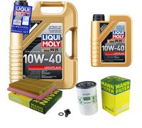 MANN-FILTER Inspektionspaket 6 L LIQUI MOLY 10W-40 Leichtlauf für Mazda 2 1.6