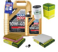 MANN-FILTER Inspektionspaket 6 L LIQUI MOLY 10W-40 Leichtlauf für Mazda 2 1.6