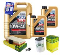 MANN-FILTER Inspektionspaket 7 L LIQUI MOLY 10W-40 für Ford Focus Turnier 2.0