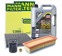 Mann-filter Inspektionspaket A + 5l 5W-40 Motoröl [Hersteller-Nr. 40511279] für Ford, Fiat, Lancia