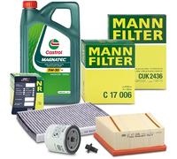 Mann-filter Inspektionspaket A + 5L CASTROL MAGNATEC 5W-30 A5 [Hersteller-Nr. 10492369] für Ford
