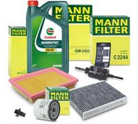 Mann-filter Inspektionspaket B+5L CASTROL MAGNATEC 5W-30 A5 [Hersteller-Nr. 10492519] für Ford