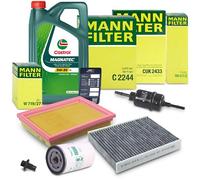 Mann-filter Inspektionspaket B+5L CASTROL MAGNATEC 5W-30 A5 [Hersteller-Nr. 10492574] für Ford