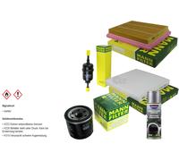 MANN-FILTER Inspektionspaket Presto Klima-Reiniger für Mazda 2 1.5