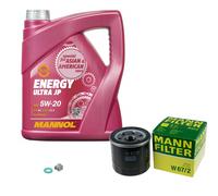 MANN-FILTER Inspektionspakete MANNOL 5L Energy 5W-20 für Daihatsu Terios 1.5