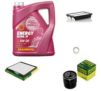 MANN-FILTER Inspektionspakete MANNOL 5L Energy 5W-20 für KIA Picanto 1.0 1.2