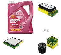 MANN-FILTER Inspektionspakete MANNOL 5L Energy 5W-20 für KIA Picanto 1.1 1.0
