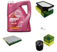 MANN-FILTER Inspektionspakete MANNOL 5L Energy 5W-20 für KIA Rio III 1.25 CVVT