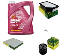 MANN-FILTER Inspektionspakete MANNOL 5L Energy 5W-20 für KIA Rio III 1.25 CVVT