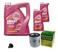 MANN-FILTER Inspektionspakete MANNOL 7 L Energy 5W-20 für Jeep Compass 2.4 4x4