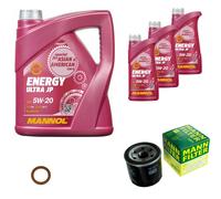 MANN-FILTER Inspektionspakete MANNOL 8 L Energy 5W-20 für KIA Mazda Picanto SA