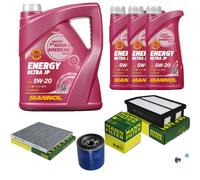 MANN-FILTER Inspektionspakete MANNOL 8 L Energy 5W-20 für KIA Sportage 2.0 CVVT