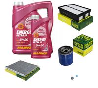 MANN-FILTER Inspektionspakete MANNOL Energy 5W-20 6L für KIA Sportage 2.0 CVVT