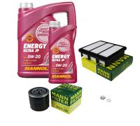 MANN-FILTER Inspektionspakete MANNOL Energy Ultra JP 5W-20 6L für KIA Cerato II