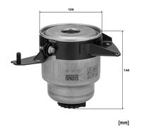 MANN-FILTER Kraftstofffilter wk10057kit Leitungsfilter 140mm für TOYOTA
