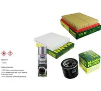 MANN-FILTER Paket + Presto Klima-Reiniger für Nissan Almera II N16