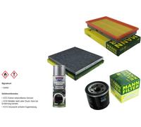 MANN-FILTER Paket + Presto Klima-Reiniger für Nissan Murano II Z51 Teana J32