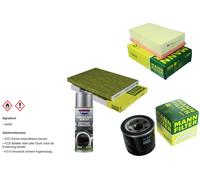 MANN-FILTER Paket + Presto Klima-Reiniger für Nissan Qashqai +2 I J10 JJ10