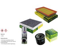 MANN-FILTER Paket + Presto Klima-Reiniger für Nissan X-Trail T30 Murano I Z50