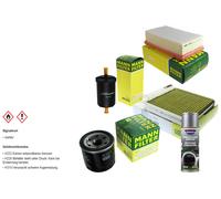 MANN-FILTER Paket + Presto Klima-Reiniger für Renault Clio III BR0/1 CR0/1