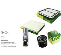 MANN-FILTER Paket + Presto Klima-Reiniger für Subaru Legacy IV Station Wagon