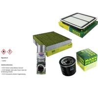 MANN-FILTER Paket + Presto Klima-Reiniger für Subaru Legacy V Station Wagon BR