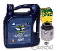 MANN FILTERSET+ARAL 5W30 ÖL für AUDI A1 A3 VW TOURAN POLO 6R PASSAT GOLF 6