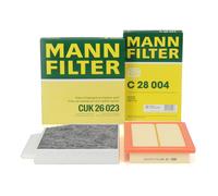 MANN Innenraumfilter + Luftfilter für MERCEDES W205 W213 X253 C253 160-350e M274