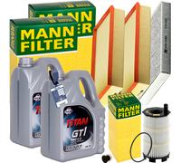 Mann Inspektionskit+10l Fuchs 5w-30 Motoröl Passend Für 4.2 Fsi Audi Q7 Touareg Luftfilter: 1a First Automotive: A63268 Abakus: 30102101 Amc Filter