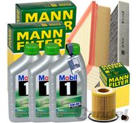 MANN INSPEKTIONSPAKET+3L MOBIL 1 ESP 5W30 MOTORÖL passend für VW POLO V 6R 1.2 i