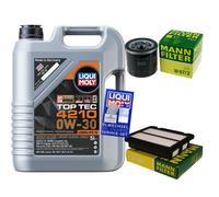 MANN Inspektionspaket 5 L Liqui Moly Top Tec 4210 0W-30 für Chevrolet Aveo/Kalos